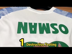 클럽 빠른 마른 원형 푸른 축구 웨어 축구 클럽 제복을 훈련시키는 맞춘 남자들 축구 뉴저지