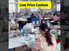 맞춤형 푸른 축구 키트 수면 길이가 짧고 길다 팀 이름 배치 앞/뒤/ 어깨/수면